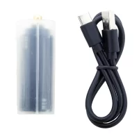 dobíjecí baterka černá s potiskem loga - foto 8