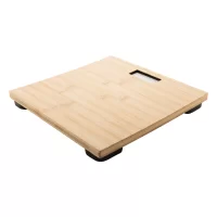 dobíjecí koupelnová váha přírodní s potiskem loga - foto 4