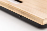 dobíjecí koupelnová váha přírodní s potiskem loga - foto 5