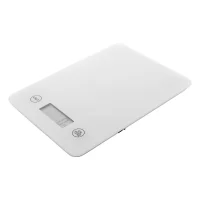 dobíjecí kuchyňská váha bílá s potiskem loga - foto 2