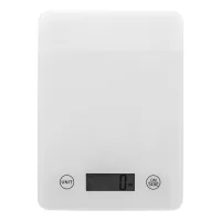 dobíjecí kuchyňská váha bílá s potiskem loga