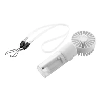 dobíjecí vodní rozprašovací větráček bílá s potiskem loga - foto 2