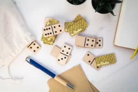 domino na zakázku přírodní s potiskem loga - foto 11