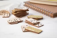 domino na zakázku přírodní s potiskem loga - foto 12