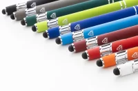 dotykové kuličkové pero bílá s potiskem loga - foto 4