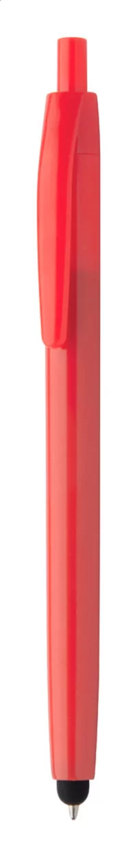 dotykové kuličkové pero červená s potiskem loga