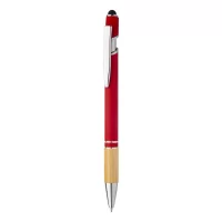 dotykové kuličkové pero červená s potiskem loga - foto 2