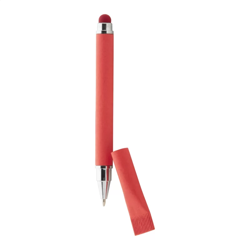 dotykové kuličkové pero červená s potiskem loga