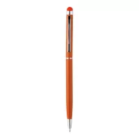 dotykové kuličkové pero oranžová s potiskem loga - foto 4
