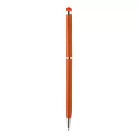 dotykové kuličkové pero oranžová s potiskem loga - foto 5