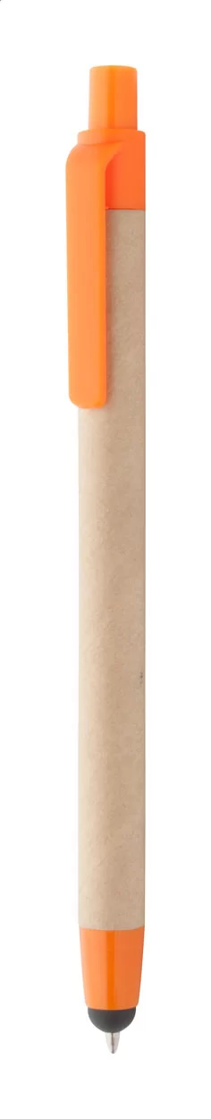 dotykové kuličkové pero přírodní s potiskem loga