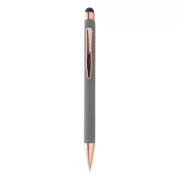 dotykové kuličkové pero šedá s potiskem loga - foto 3