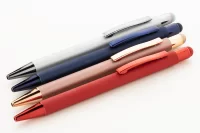 dotykové kuličkové pero stříbrná s potiskem loga - foto 4