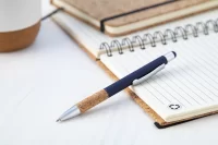 dotykové kuličkové pero tmavě modrá s potiskem loga - foto 2