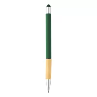 dotykové kuličkové pero tmavě zelená s potiskem loga - foto 3