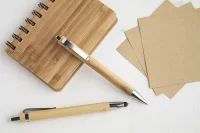 dotykové kuličkové pero z bambusu přírodní s potiskem loga - foto 4