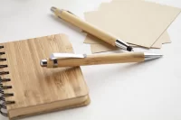 dotykové kuličkové pero z bambusu přírodní s potiskem loga - foto 5