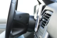 držák na mobil do auta stříbrná s potiskem loga - foto 4