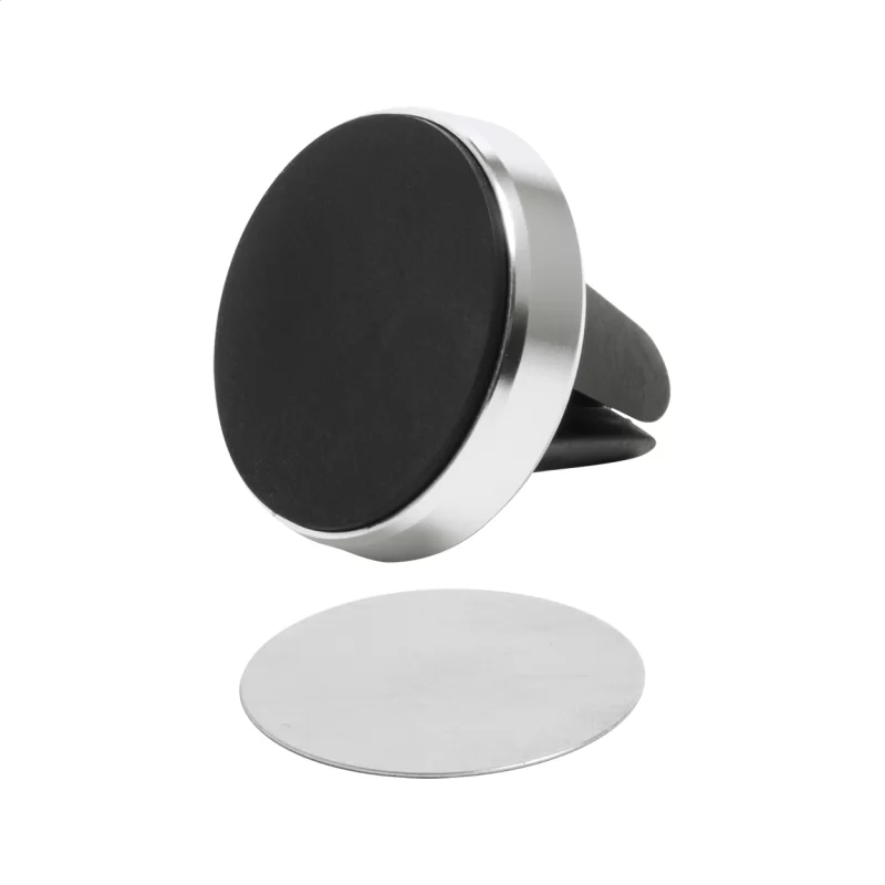 držák na mobil do auta stříbrná s potiskem loga