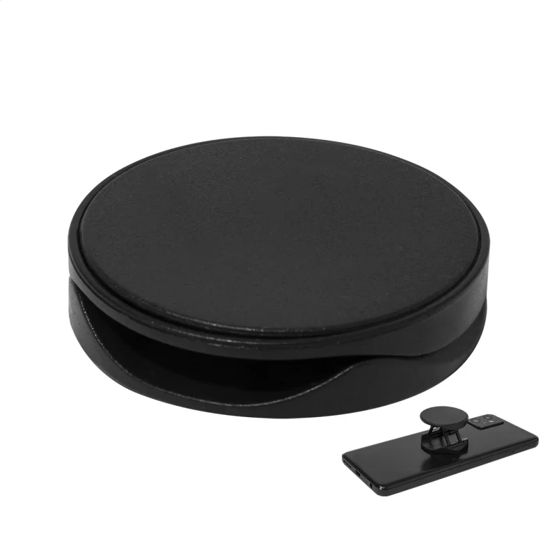 držák na mobil RABS černá — reklamní předmět s vlastním potiskem držák na mobil RABS černá s potiskem loga