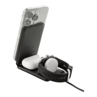 držák na mobil RPU, bezdrátová nabíječka černá s potiskem loga - foto 12