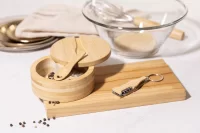 držák na slánku a pepř přírodní s potiskem loga - foto 6