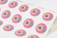 epoxy samolepky bílá s potiskem loga - foto 7