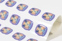 epoxy samolepky bílá s potiskem loga - foto 8