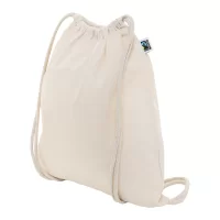 Fairtrade vak se stahovací šňůrkou přírodní s potiskem loga - foto 4