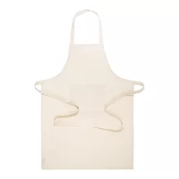 Zástěra Fairtrade přírodní s potiskem loga