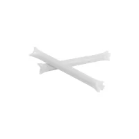 fandící tyče bílá s potiskem loga