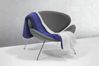 fleecová deka z korálu modrá s potiskem loga - foto 3