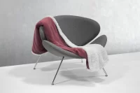 fleecová deka z korálu vínová s potiskem loga - foto 3