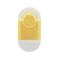 guma a ořezávátko žlutá s potiskem loga