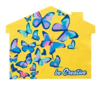 hadřík na brýle na zakázku, dům bílá s potiskem loga