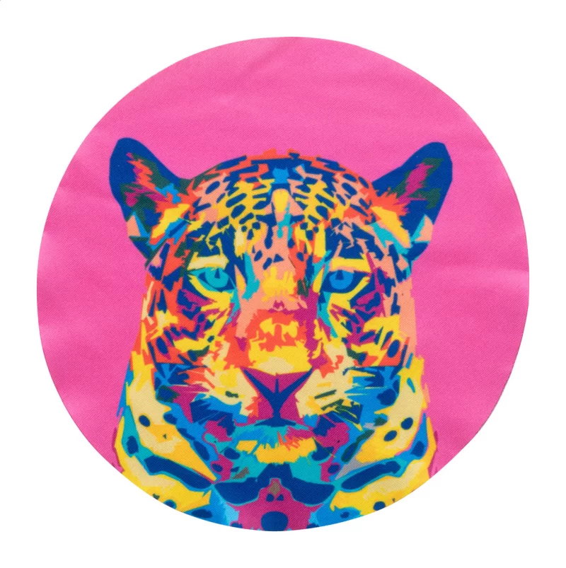 hadřík na brýle na zakázku, kruh bílá s potiskem loga