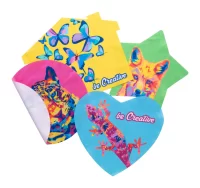 hadřík na brýle na zakázku, s vlastním tvarem bílá s potiskem loga - foto 4