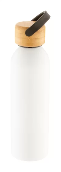 hliníková láhev bílá s potiskem loga - foto 2