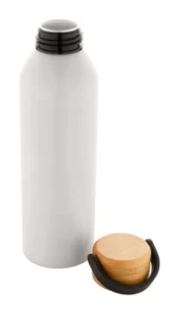 hliníková láhev bílá s potiskem loga - foto 3