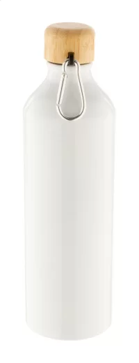 hliníková láhev bílá s potiskem loga - foto 2