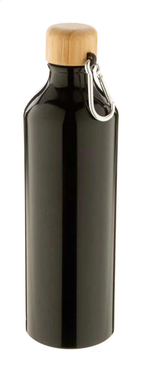 hliníková láhev černá s potiskem loga