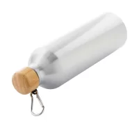 hliníková láhev stříbrná s potiskem loga - foto 4