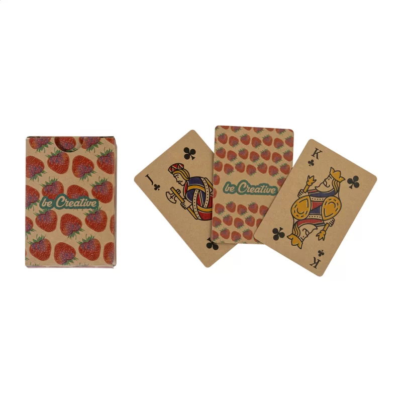 hrací karty na zakázku přírodní s potiskem loga