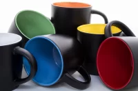 hrnek  modrá s potiskem loga - foto 4