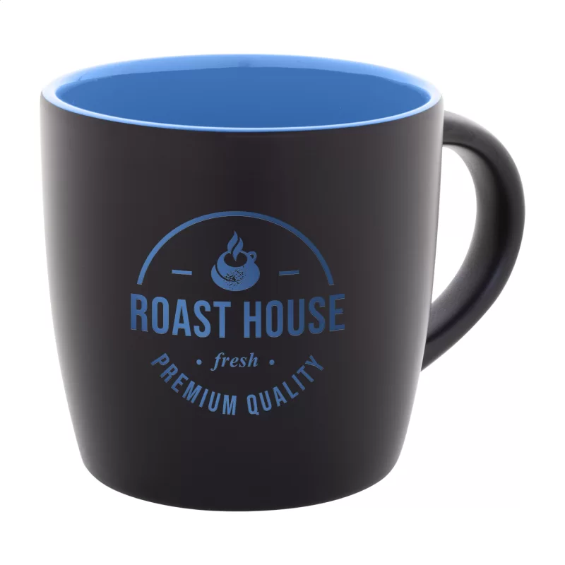 hrnek  modrá s potiskem loga