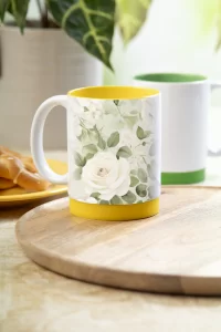 hrnek na sublimaci žlutá s potiskem loga - foto 5