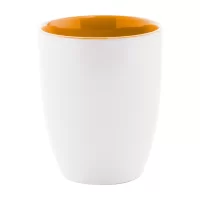 hrnek oranžová s potiskem loga - foto 2