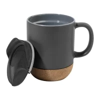 hrnek tmavě šedá s potiskem loga - foto 2