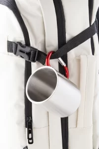 hrnek z nerez oceli červená s potiskem loga - foto 6