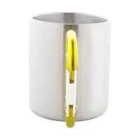 hrnek z nerez oceli žlutá s potiskem loga - foto 2